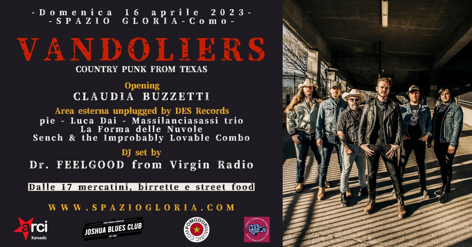 Vandoliers + claudia buzzetti + des records artists